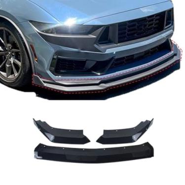 Imagem de Spoiler do para-choque dianteiro do carro parte de modificação do difusor labial para Mustang Dark Horse ECO/GT 2024+ capa protetora de para-choque (Dark Horse Carbon Look)