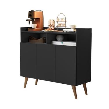 Imagem de Buffet Aparador Balcão Sala Jantar Estar Wind Retro 3 Portas - Mega Fá