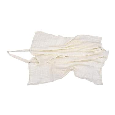 Imagem de Capa de Amamentação Loupiot Cores – Minasrey | Tecido Soft 100% Algodão | 85x70cm | Botões no Pescoço | Presente para Chá de Bebê | Personalizável | Enxoval Premium (Creme)