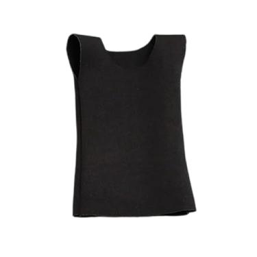 Imagem de menolana Roupas de bonecos de ação 1/6, roupas em miniatura, regata, mini vestido feminino casual, fantasia de boneca para corpo de figuras femininas de 12, Preto