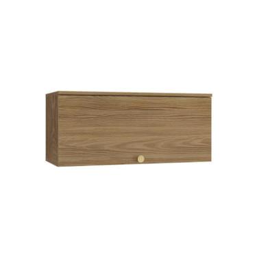 Imagem de Armário Aéreo 80cm 1 Porta Basculante Botanic Kappesberg - Nogueira