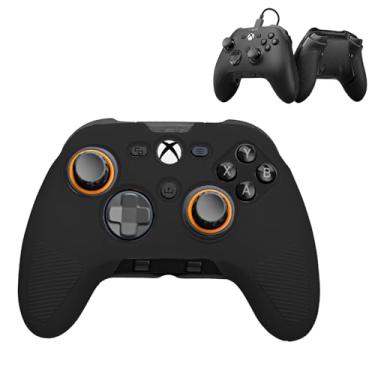 Imagem de Capa para SCUF Valor Pro, capa para controle NOUKAJU Game, antiqueda, antiarranhões, à prova de choque, capa protetora de silicone para controle Xbox de desempenho com fio SCUF Valor Pro (preto)