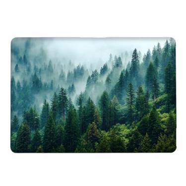 Imagem de Yicomon Compatível com MacBook Air 15 polegadas 2023 chip M2 modelo A2941, capa rígida de plástico para Mac Air 15 com Touch ID (2023) - Floresta densa