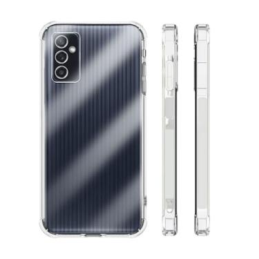 Imagem de Capa Case TPU Transparente Compatível Sannsung Galaxy M52 Anti Impacto Shock Choque Alta Proteção Premium