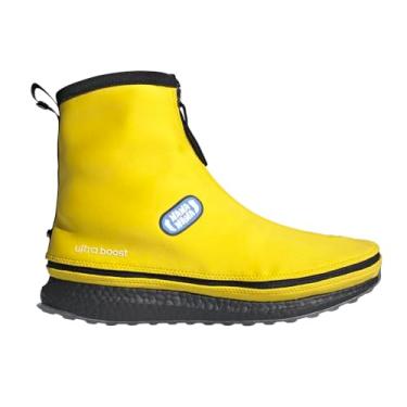 Imagem de adidas Tênis unissex adulto Fortnite Ultraboost 1.0, Amarelo pó/baunilha quente/preto, 14 Women/13 Men