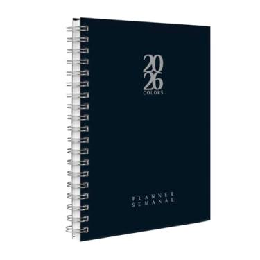 Imagem de Agenda 2026 Planner Semanal Solid Colors Grafite