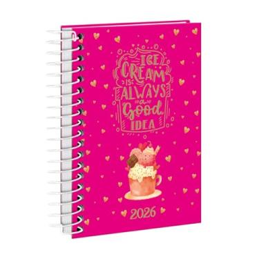 Imagem de Agenda Mini 2026 Capa Dura Doçura Ice Cream