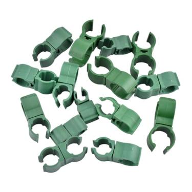 Imagem de Ioensy 50 peças de clipes conectores para treliças de plantas, clipes conectores para estacas de para gaiola de tomate e suporte para pomar, 16mm