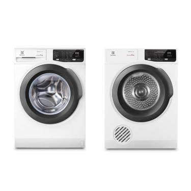 Imagem de Kit Máquina de Lavar Frontal Electrolux 11kg (LFE11) + Secadora de Roupas Electrolux 12Kg Branca (SFP12)