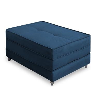 Imagem de Pufe Cama Solteiro Dobrável Com Rodízios Due Decor