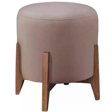 Imagem de Puf Puff Para Sala Lhor Veludo Rose Rm Rose