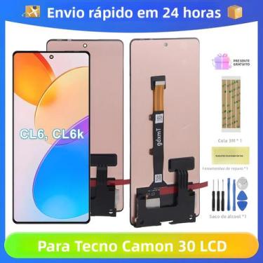 Imagem de Tecno Camon 30 4G 6.78'' CL6 CL6k LCD Display Touch Screen Digitizer A