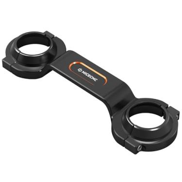 Imagem de NICECNC Suporte de garfo de alumínio compatível com Harley-Davidson Sportster 883 Low XL883L 2006-2009, Sportster 883 XLH883 1994 2000-2002, Sportster 1200 Low XL1200L 2008 2009 2011, Laranja, Ver