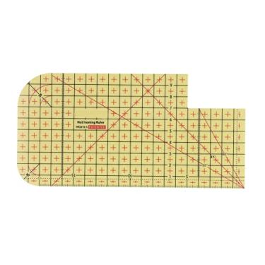 Imagem de GLOGLOW Régua de Ferro a Quente, Alta Resistência à Temperatura Ferramenta de Medição de Bainha Quente e Macia para Aterrar Colchas Medindo Roupas de Corte de Corte ou Tecidos (HR2010-S)