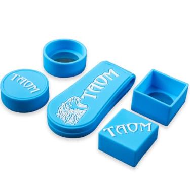 Imagem de YEUEK Suporte de giz profissional quadrado + redondo magnético para tacos de bilhar e sinuca suporte de giz silencioso, durável, acessórios de bilhar