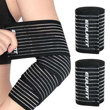 Imagem de YEEKORO Bandagem Elástica De Compressão Para Joelho, Suporte Tornozelo, Faixas Ajustáveis Panturrilha, Cotovelo E Pulso Alívio Da Dor, Tiras Fixação Homens Mulheres