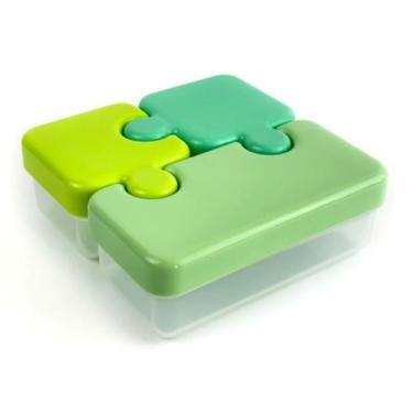 Imagem de Lunch Box Quebra Cabeça Verde - Genérica