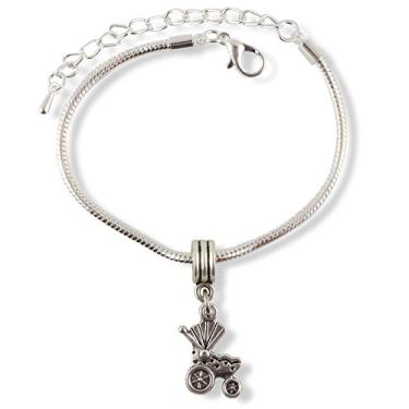 Imagem de Bracelete para bebê | Pulseira de corrente de cobra de aço inoxidável