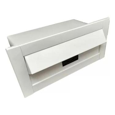 Imagem de Caixa De Correio Inox Modelo Carta BRANCO 29x14Cm MURO - HD INOX
