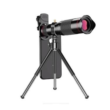Imagem de Lente teleobjetiva de telefone 36X, zoom retrátil HD de alta potência, kit de lentes de câmera externa para celular com tripé e clipe para a maioria dos smartphones, perfeita para observação de