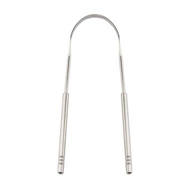 Imagem de Limpador Raspador De Língua Em Aço Inox Para Higiene Bucal