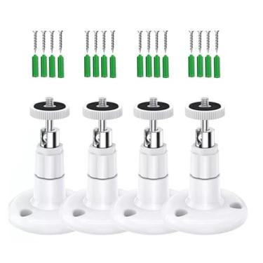 Imagem de Suporte de parede ajustável de 4 peças, suporte de parede para câmera de segurança para Arlo Pro/Pro2/Pro3/Pro4/Ultra/Ultra2/HD/GO/Light/Essential