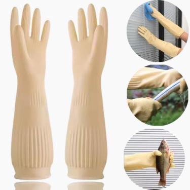 Imagem de 2 Pares Luva Borracha Hospital,resíduo,agrotoxi Epi Importado - Imbat