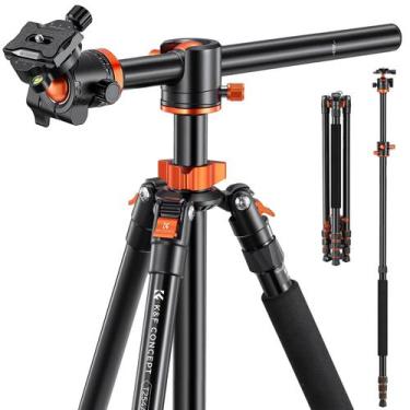 Imagem de Tripé de câmera K&F Concept T254A8+BH-28L (SA254T1) de alumínio