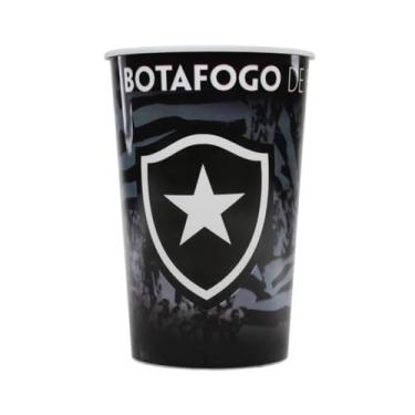 Imagem de Kit com 4 Copos Plásticos 500ml Times de Futebol – Produto Oficial Licenciado, Ideal para Festa, Presente ou Dia a Dia dos Torcedores e Colecionadores – KOALAECOM® (Botafogo)