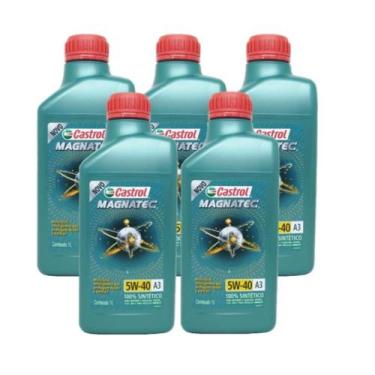 Imagem de 5 Oleo Motor Castrol Magnatec 5w40 A3 Original Vw 1lt