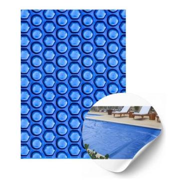 Imagem de Capa Térmica para Piscinas 2x2 Advance Blue 300 micras Manta Lona Bolh