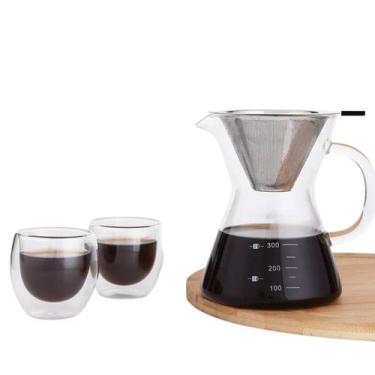 Imagem de Conjunto para Café Vidro Clear Member's Mark 4 Peças