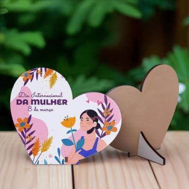 Imagem de Kit 30 Lembrancinhas Coração Dia Internacional das Mulheres - Delipart