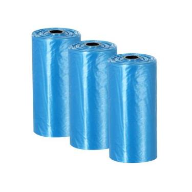 Imagem de 3 Rolos Saquinhos Coletor Higiênicos para Passeio com Cães - 123útil