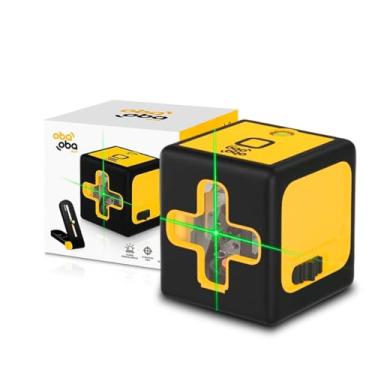 Imagem de Mini Nível Laser Profissional, Verde, 2 Linhas, Alcance de 20 Metros, Nivelador Automático para Construção e Medição