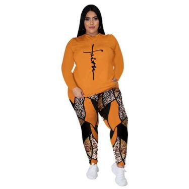 Imagem de Roupas de duas peças: moletons Tycorwd Plus Size para mulheres