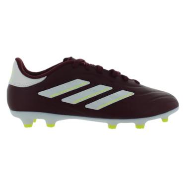 Imagem de adidas Tênis infantil unissex Copa Pure 2 League Turf, Shadow Red/Cloud White/Team Solar Yellow-red, 16