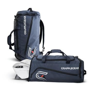 Imagem de GrappleGear Bolsa esportiva e mochila de Jiu-Jitsu resistente em 1 – bolso grande para suado, rashguard ou sapatos – bolsa de ginástica perfeita para Jiu Jitsu brasileiro, artes marciais, boxe, MMA,