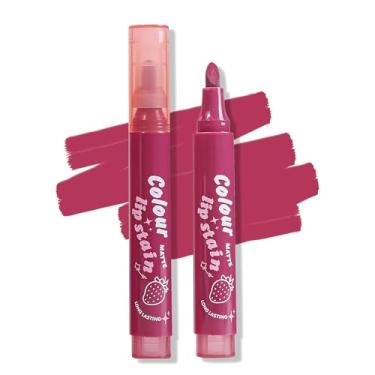 Imagem de Erinde Marcador labial fosco, roxo e vermelho, marrom, delineador labial, altamente pigmentado, longa duração, à prova de transferência, delineador labial, contorno labial à prova d'água, 05