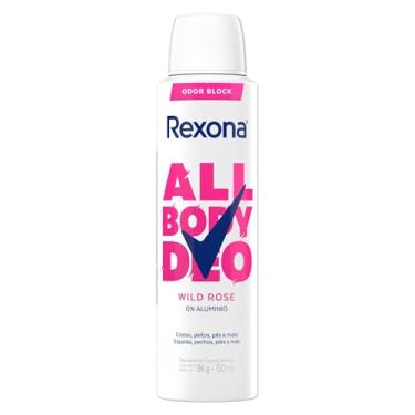 Imagem de Rexona All Body, Desodorante Corporal Aerossol, Para o Corpo Todo, Wild Rose 150ml