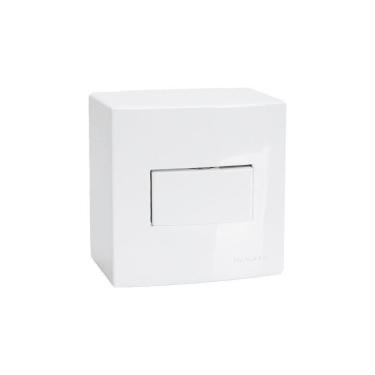Imagem de Caixa De Sobrepor 75x75 Com Interruptor Simples Margirius Sleek 10a Branca