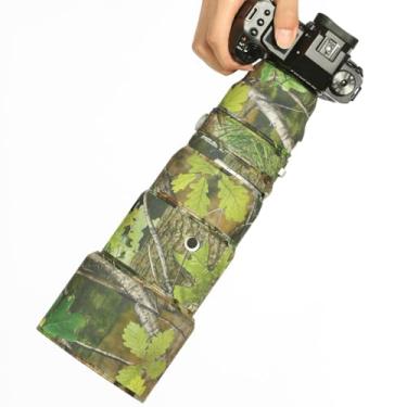 Imagem de CHASING BIRDS Revestimento de lente impermeável camuflado para FUJIFILM XF 200 mm F2 R LM OIS WR capa protetora de lente à prova de chuva (camuflagem de folha verde, com 1,4X TC)