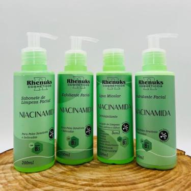 Imagem de Linha Facial Rhenuks Niacinamida Sabonete Esfoliante Hidratante Água M