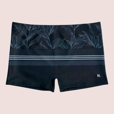 Imagem de Sunga Boxer Box Adulta Masculina Mash Estampa Folhagem Moda Praia, Pre