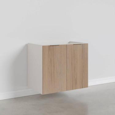 Imagem de Balcão 2 Portas 80cm Sem Tampo Sem Rodapé Puxador 150mm Ipanema CabeCa