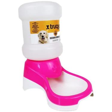 Imagem de Bebedouro Cachorro Gato Galão Automático 2 Litros Truqys, Rosa
