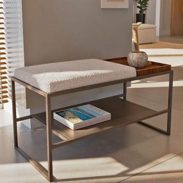 Imagem de Banco Sapateira Estofado 2 Lugares Vale - Essentials