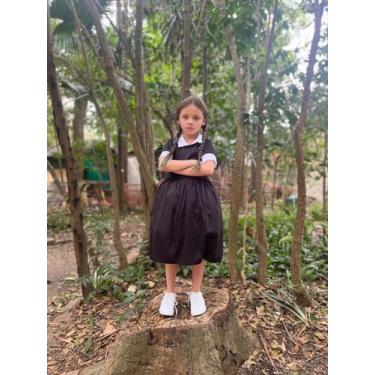 Imagem de Fantasia Infantil Wandinha Halloween - Kids, GG, Wandinha