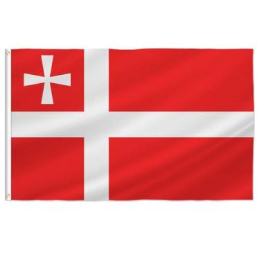 Imagem de PTEROSAUR Bandeira do Oblast de Volyn, bandeira de poliéster com ilhós de latão banner decorativo (Volyn, 2 x 3 pés)