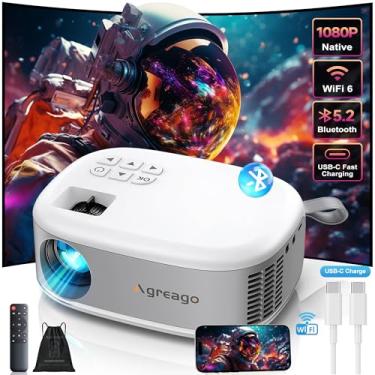 Imagem de Projetor de filmes ao ar livre de 15000 lúmens – projetor portátil HD 1080p nativo com WiFi 6/Bluetooth 5.2, compatível com iPhone, Android, Fire Stick, PS5, Xbox (cabo USB-C) ± 15° Keystone